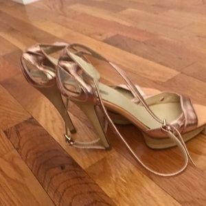 Metallic Platform Sandals